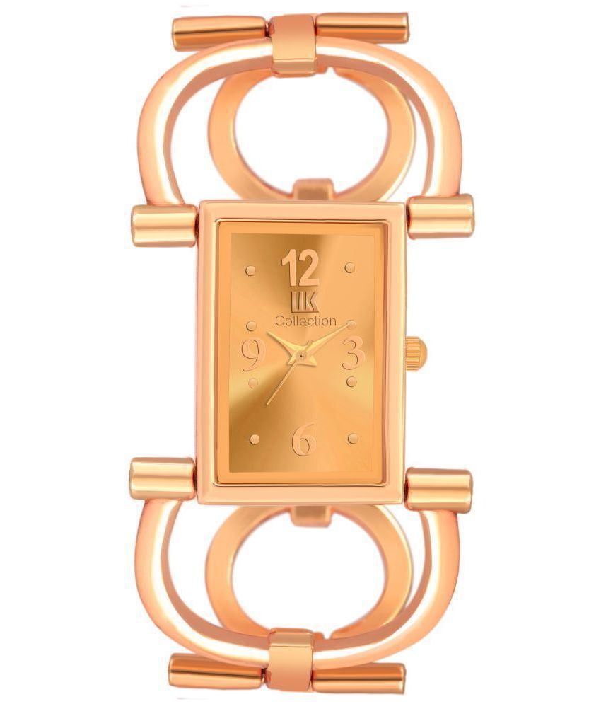     			IIK COLLECTION - Gold Stainless Steel Analog Womens Watch