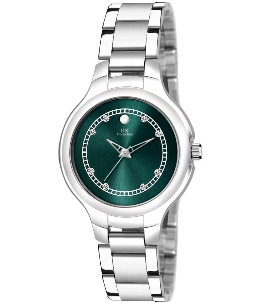     			IIK COLLECTION - Silver Stainless Steel Analog Womens Watch