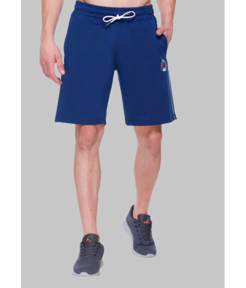     			LEEBONEE - Blue Polyester Lycra Men's Running Shorts ( Pack of 1 )