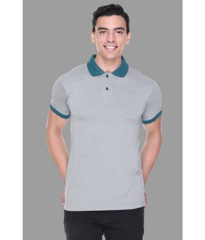     			RF RAVES - Grey Cotton Regular Fit Men's Polo T Shirt ( Pack of 1 )