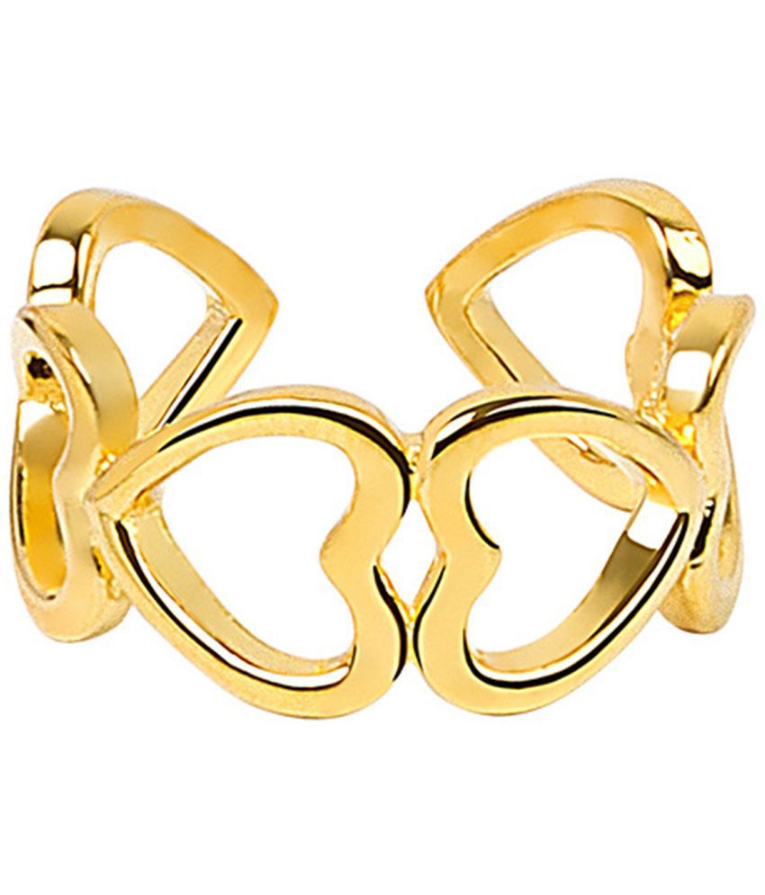     			Scintillare by Sukkhi - Gold Rings ( Pack of 1 )