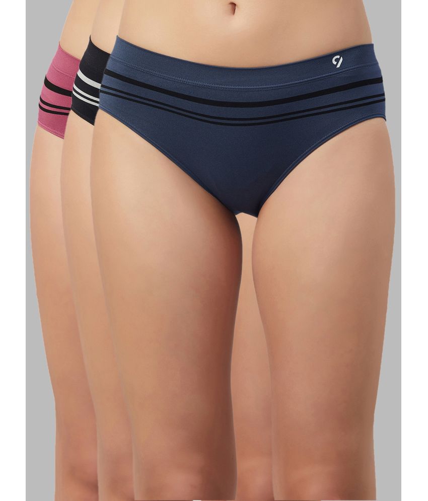     			C9 Airwear - Multi Color Nylon Striped Women's Bikini ( Pack of 3 )