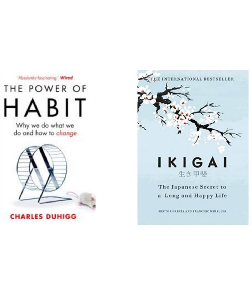     			( Combo Of 2 Pack ) Power Of Habit The Why We Do What We Do & Ikigai The Japanese secret to a long and happy life Paperback English Edition -  By ( Charles Duhigg & Hector Garcia )