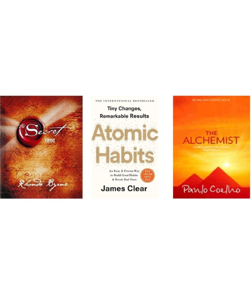     			( Combo of 3 Books ) The Secret & Atomic Habits Book & The Alchemist Paperback Book By  Rhonda Byrne & James Clear & Paulo Coelho