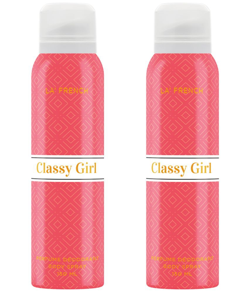     			LA FRENCH - LFD_Classy girl Pack of 2_150ml Deodorant Spray for Women 300 ml ( Pack of 2 )
