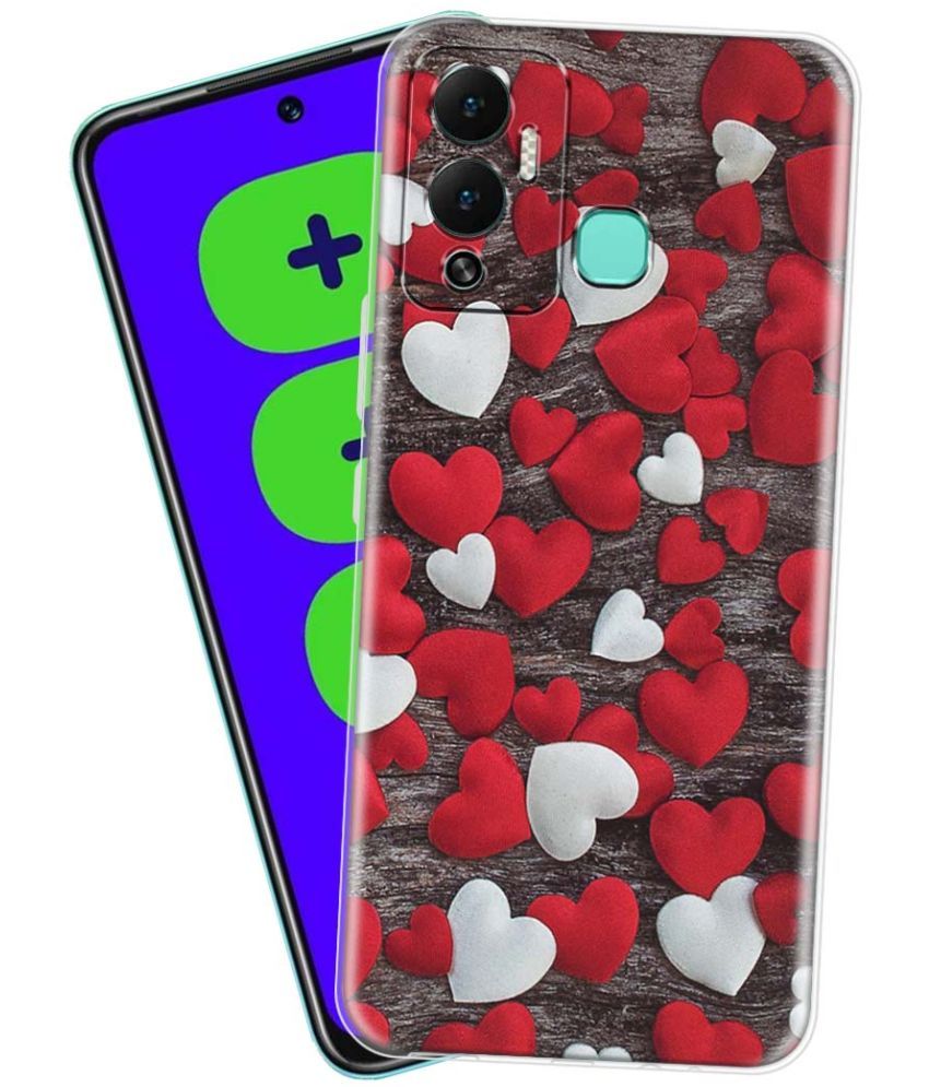     			Fashionury - Multicolor Printed Back Cover Silicon Compatible For Infinix Hot 12 Play ( Pack of 1 )