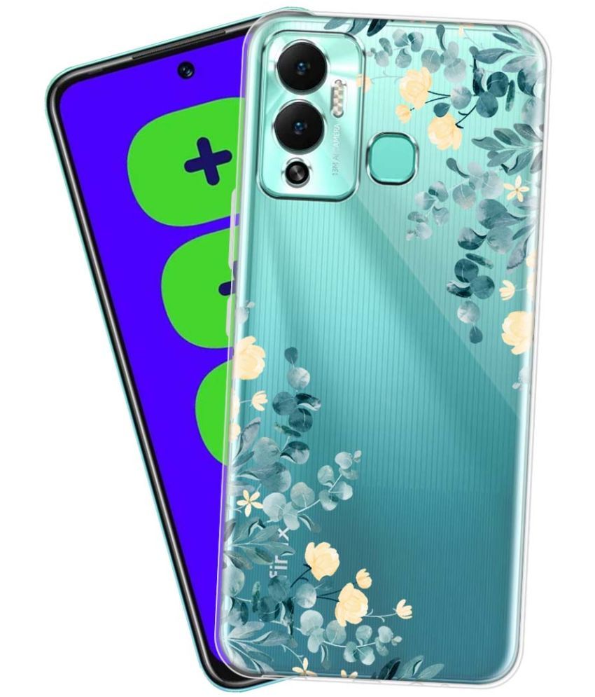     			Fashionury - Multicolor Printed Back Cover Silicon Compatible For Infinix Hot 12 Play ( Pack of 1 )