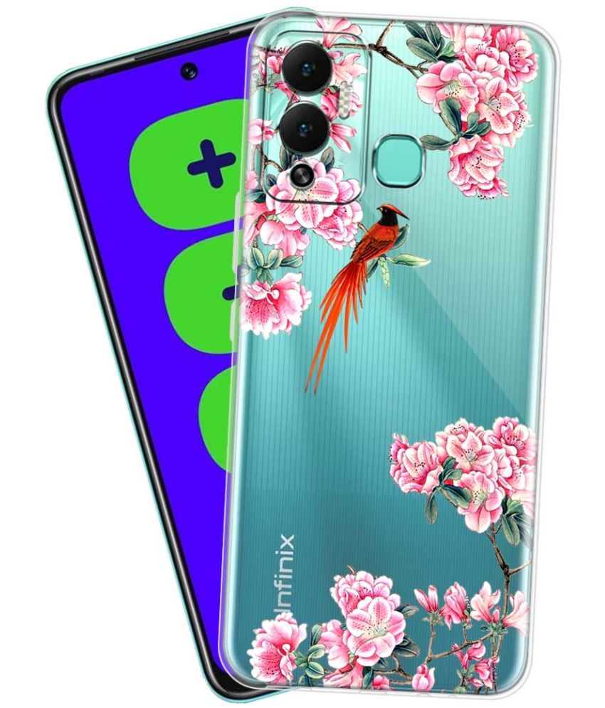     			Fashionury - Multicolor Printed Back Cover Silicon Compatible For Infinix Hot 12 Play ( Pack of 1 )