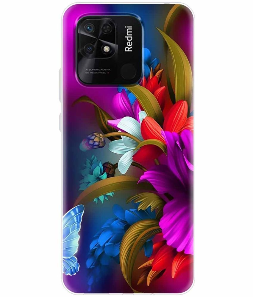     			Fashionury - Multicolor Printed Back Cover Silicon Compatible For Xiaomi Redmi 10 ( Pack of 1 )