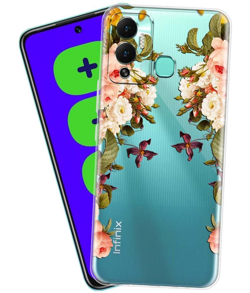     			Fashionury - Multicolor Printed Back Cover Silicon Compatible For Infinix Hot 12 Play ( Pack of 1 )