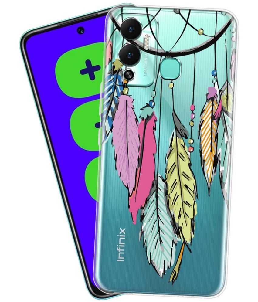     			Fashionury - Multicolor Printed Back Cover Silicon Compatible For Infinix Hot 12 Play ( Pack of 1 )