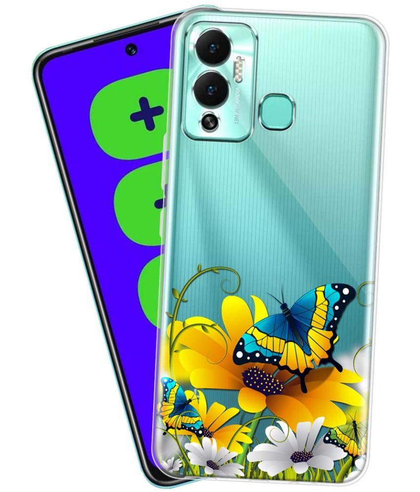     			Fashionury - Multicolor Printed Back Cover Silicon Compatible For Infinix Hot 12 Play ( Pack of 1 )