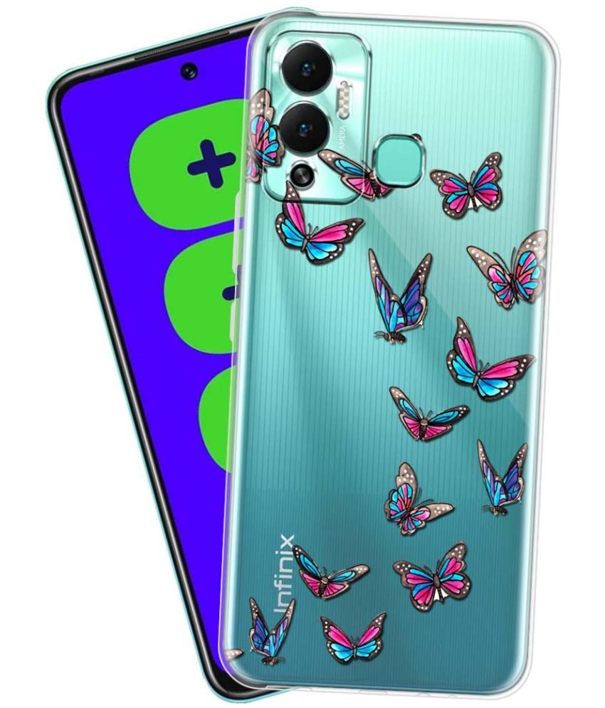     			Fashionury - Multicolor Printed Back Cover Silicon Compatible For Infinix Hot 12 Play ( Pack of 1 )