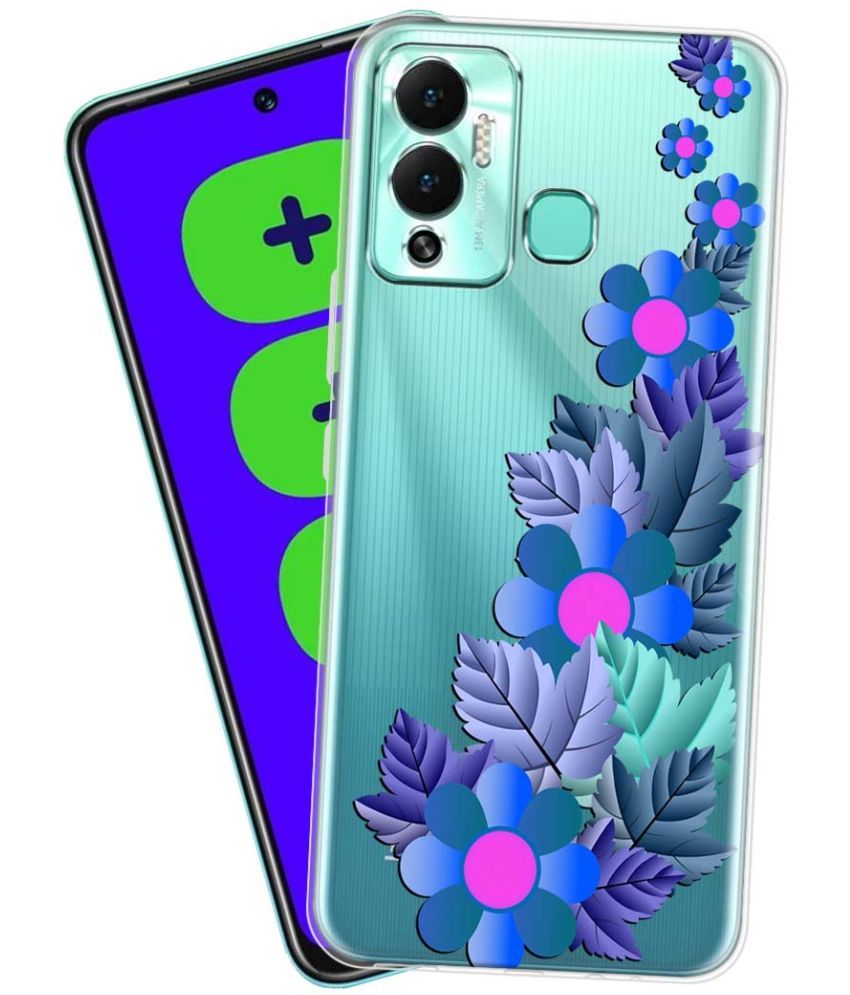     			Fashionury - Multicolor Printed Back Cover Silicon Compatible For Infinix Hot 12 Play ( Pack of 1 )