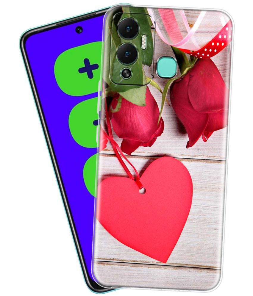    			Fashionury - Multicolor Printed Back Cover Silicon Compatible For Infinix Hot 12 Play ( Pack of 1 )