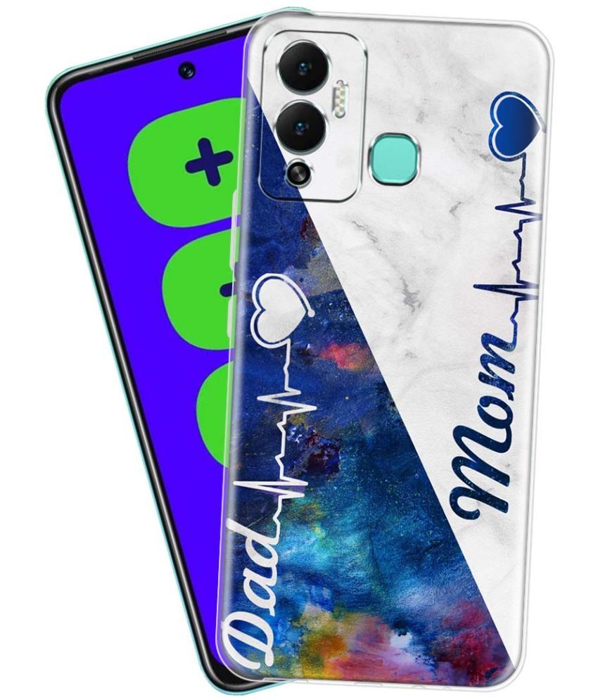     			Fashionury - Multicolor Printed Back Cover Silicon Compatible For Infinix Hot 12 Play ( Pack of 1 )