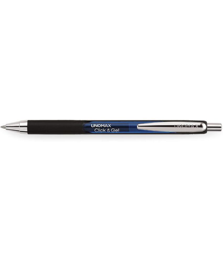     			UNOMAX Click & Gel Retractable(Pen Box) Gel Pen (Pack of 10, Blue)