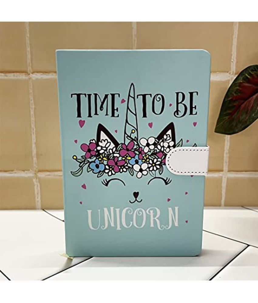     			Unicorn Theme Diary for Girls, Boys, Teens - Cute Unicorn Ribbon Bookmark Diary for Journaling Ruled Notebook with 144 Pages (Pack of 1 - Multicolour)