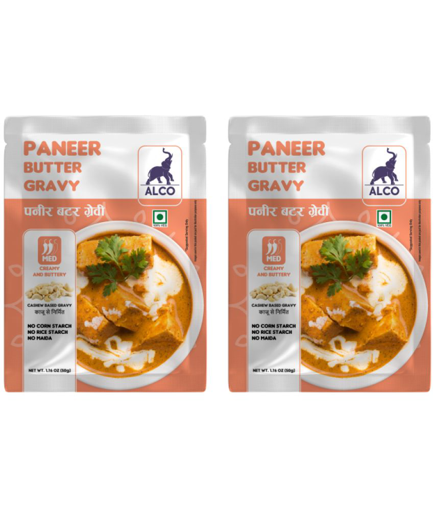     			Alco Spices Paneer Butter Gravy Mix:  Natural & Fresh (2x 50gm) 100 gm