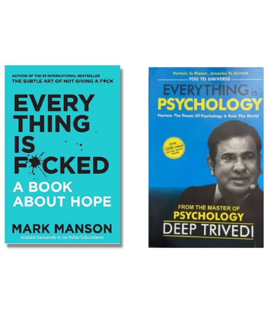     			( Combo Of 2 Pack ) Everything Is Fcked A Book About Hope & Everything is Psychology - Paperback , English , Book - By Mark Manson , Deep Trivedi