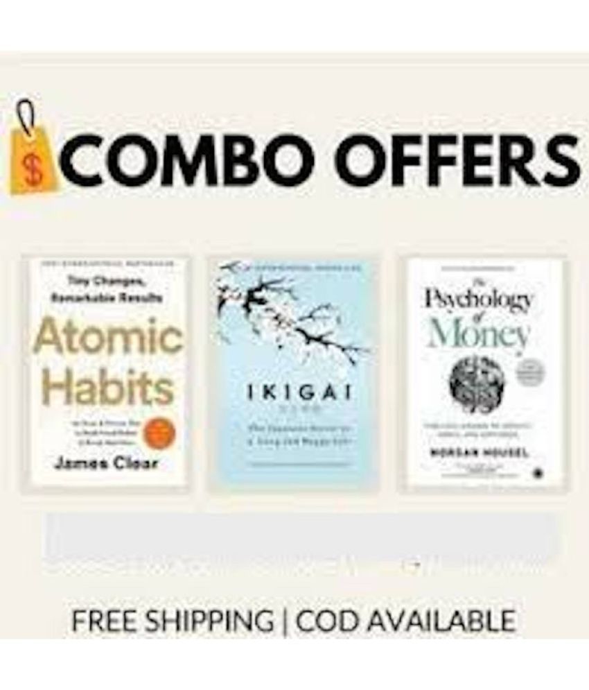     			Combo of Three (Atomic Habits, Psychology of Money, Ikigai