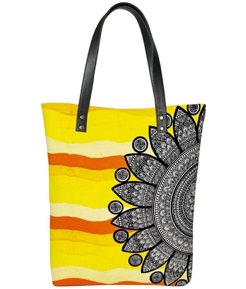     			Lychee Bags - Yellow Canvas Tote Bag