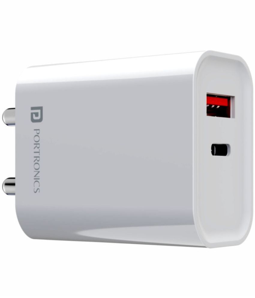     			Portronics - No Cable 3A Travel Charger