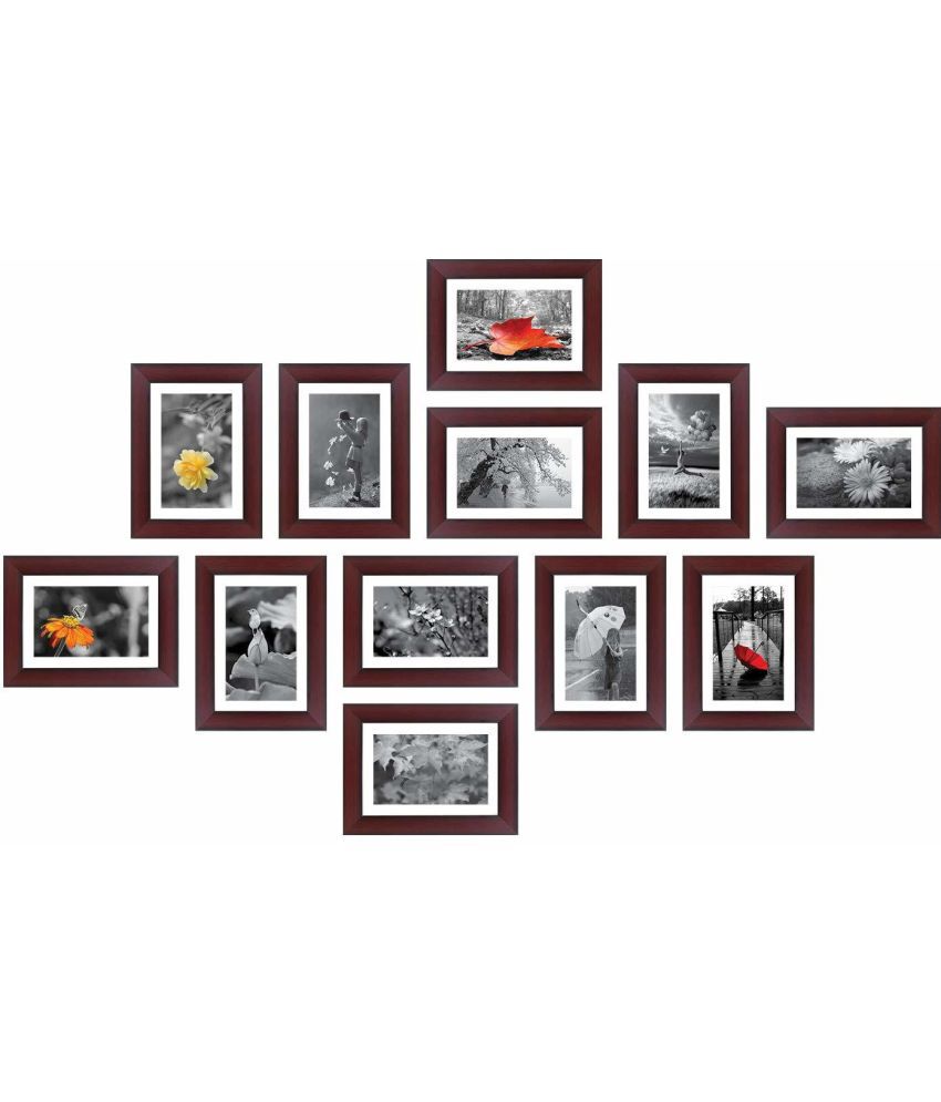    			STUTHI ARTS Wood Brown Photo Frame Sets - Pack of 1