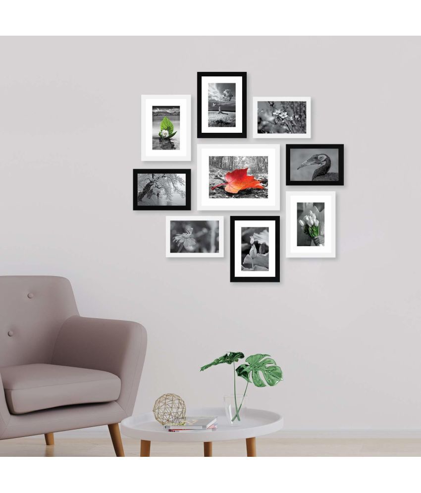     			STUTHI ARTS Wood White Photo Frame Sets - Pack of 1