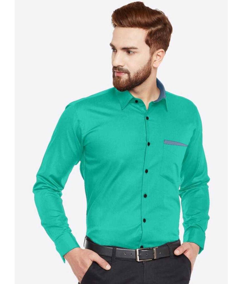     			VERTUSY - Green 100% Cotton Regular Fit Men's Casual Shirt ( Pack of 1 )