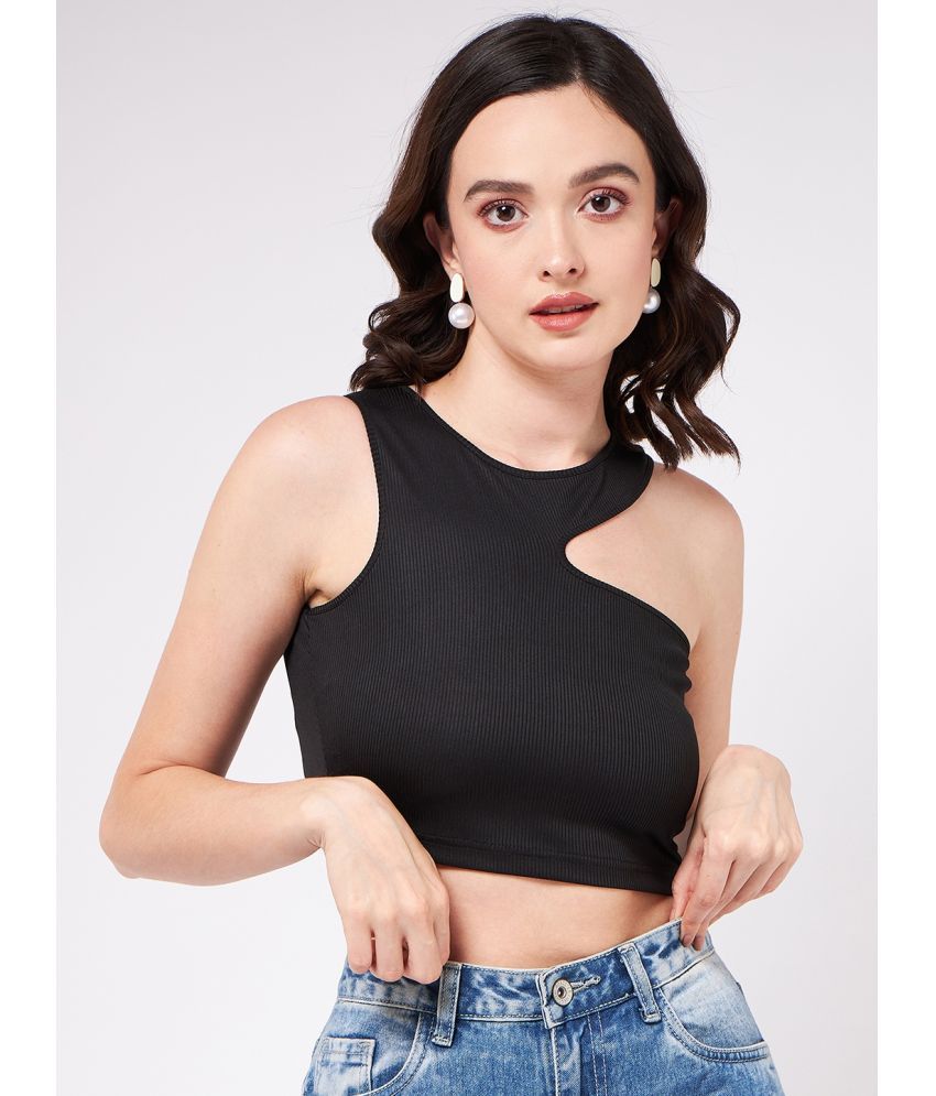     			Zima Leto - Black Polyester Women's Crop Top ( Pack of 1 )