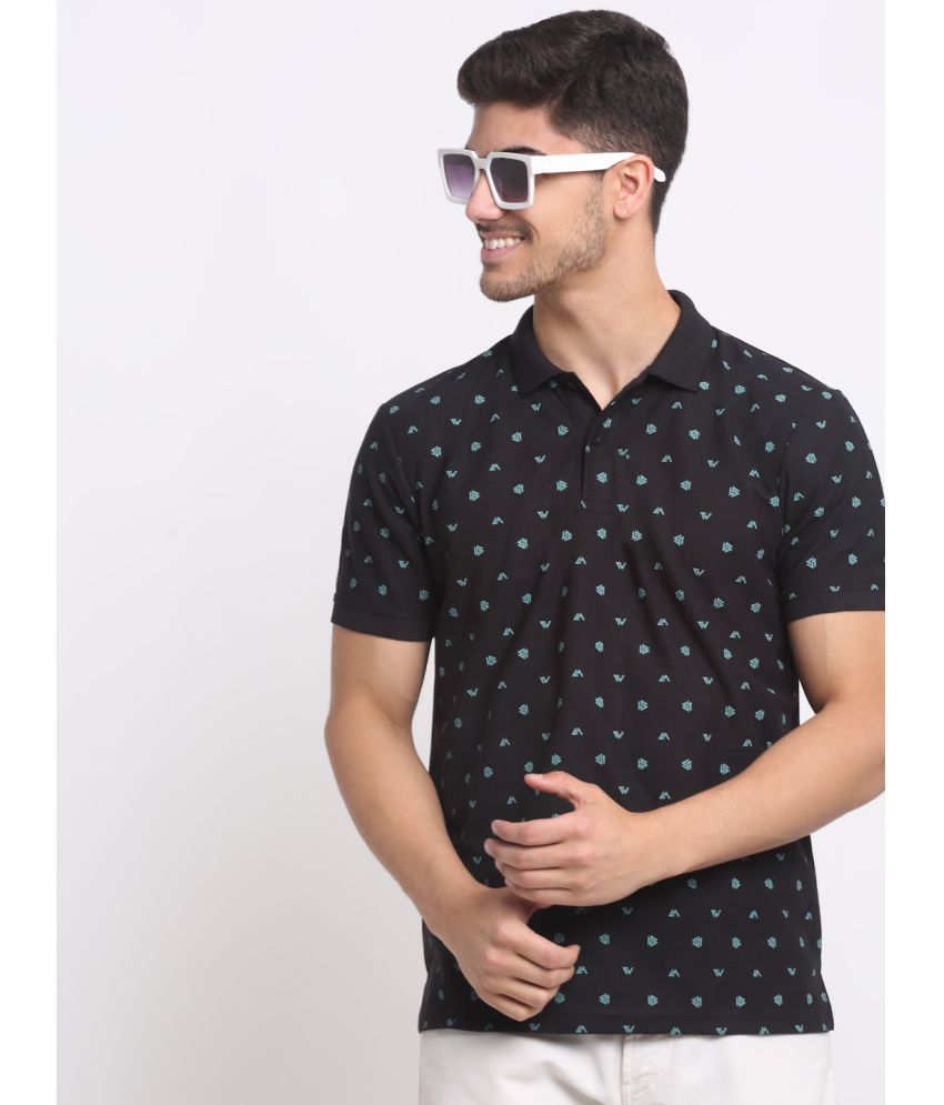     			Affordable AF - Black Cotton Blend Regular Fit Men's Polo T Shirt ( Pack of 1 )