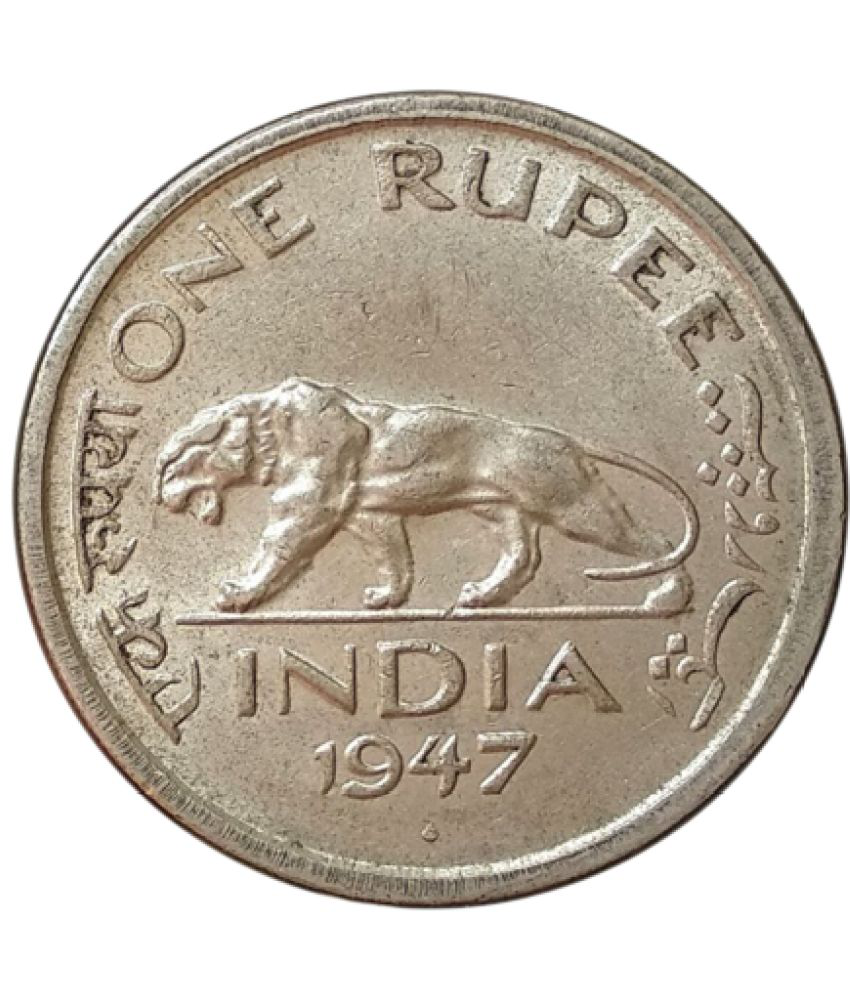     			Hop n Shop - Rare India 1 Rupee 1947 George VI 1 Numismatic Coins