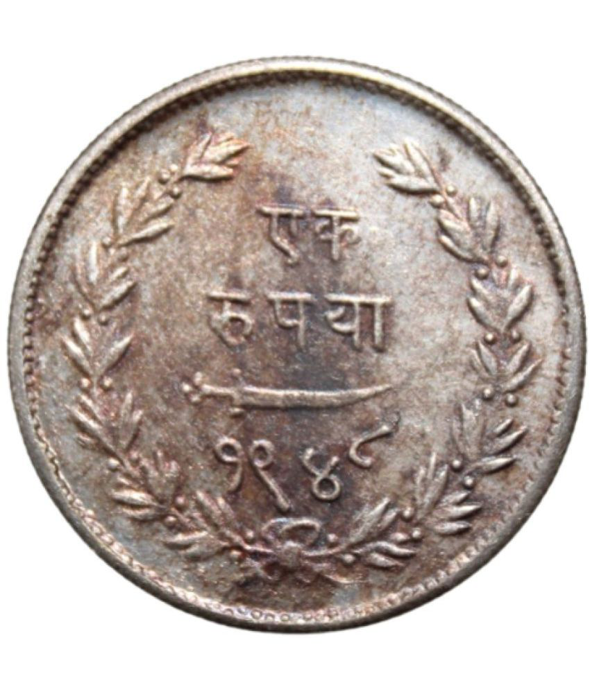     			Luxury - Rare 1 Rupee Siya Ji Rao, British India 1 Numismatic Coins