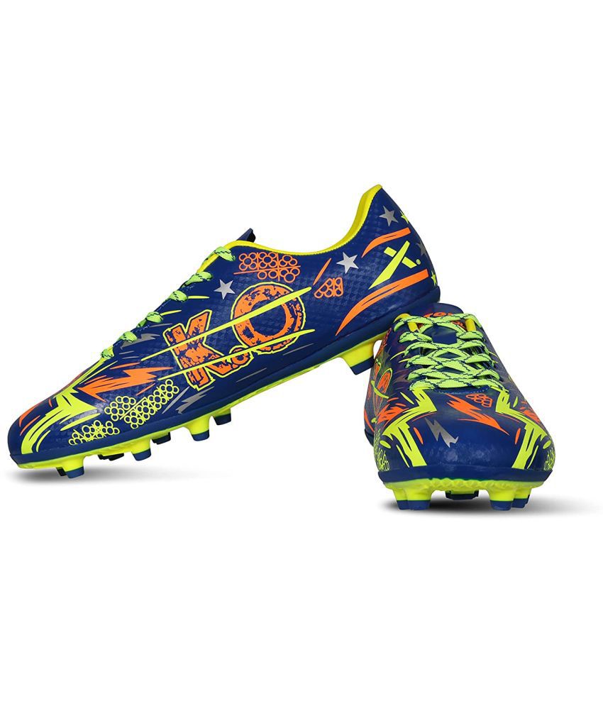     			Vector X KNOCKOUT Blue Multi Color Football Shoes