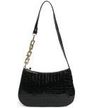 Lychee Bags - Black PU Sling Bag