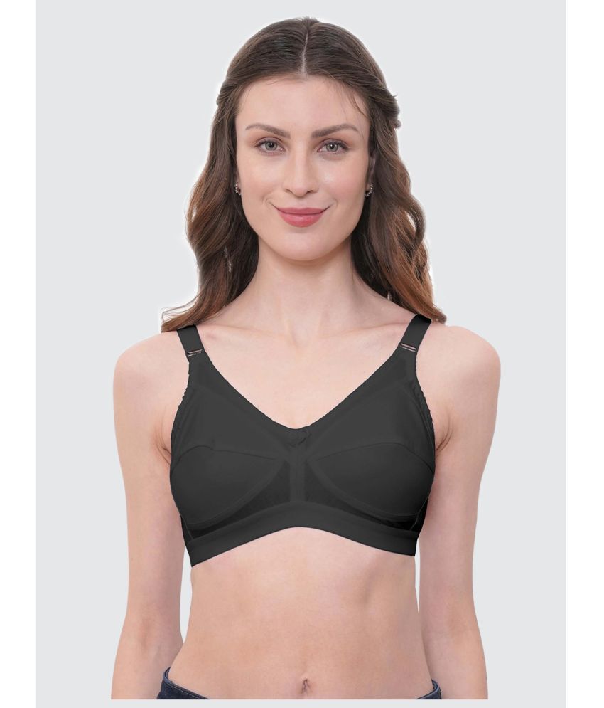     			Eve's Beauty - Black Cotton Non Padded Women's Everyday Bra ( Pack of 1 )