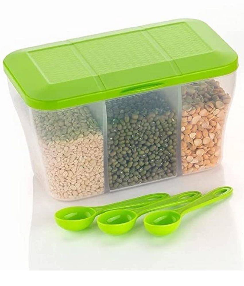     			iview kitchenware - Dal/Food/Grocery Plastic Green Pickle Container ( Set of 1 )