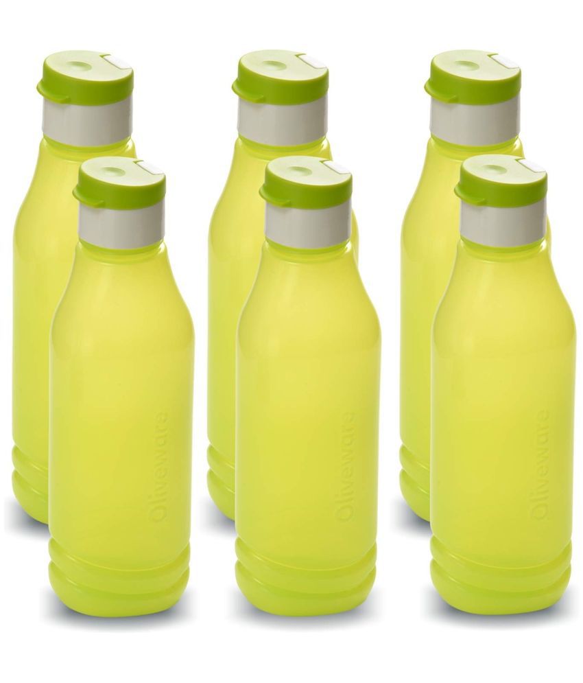     			Oliveware - Green Water Bottle 1000 mL ( Set of 6 )
