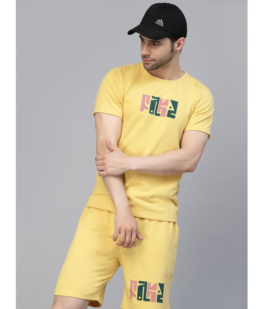     			Rigo - Yellow Cotton Slim Fit Men's Tracksuit ( Pack of 1 )