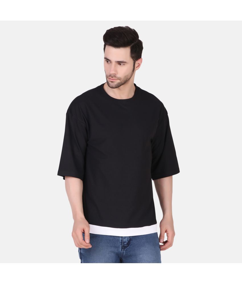    			TEEMEX - Black Cotton Blend Regular Fit Men's T-Shirt ( Pack of 1 )