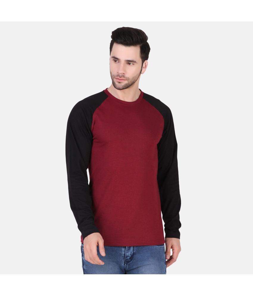     			TEEMEX - Maroon Cotton Blend Regular Fit Men's T-Shirt ( Pack of 1 )