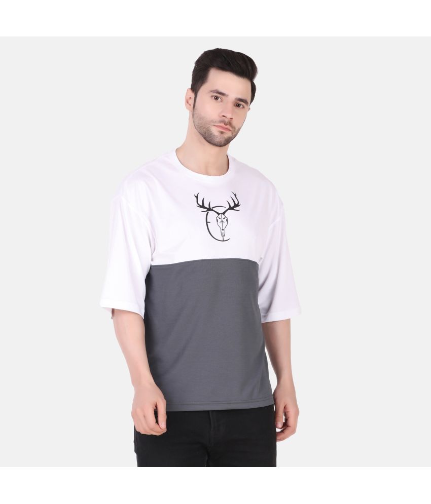     			TEEMEX - Medium Grey Cotton Blend Regular Fit Men's T-Shirt ( Pack of 1 )