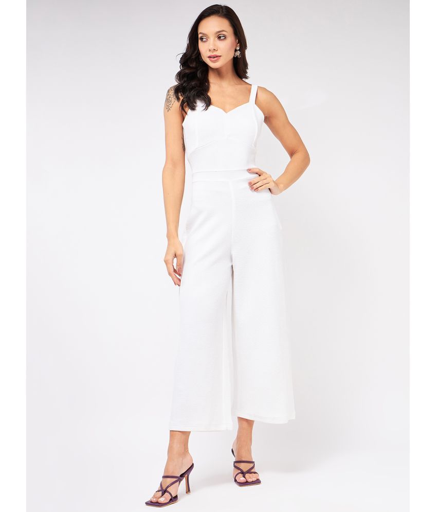     			Zima Leto - White Polyester Regular Fit Women's Jumpsuit ( Pack of 1 )