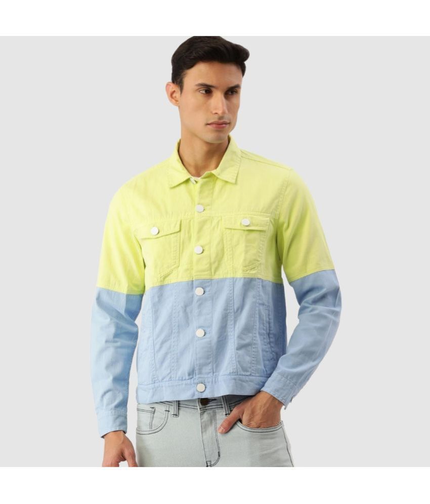     			Bene Kleed - Yellow Cotton Slim Fit Men's Casual Jacket ( Pack of 1 )