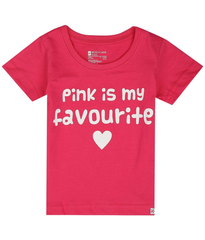     			Bodycare - Pink Cotton Blend Girls T-Shirt ( Pack of 1 )
