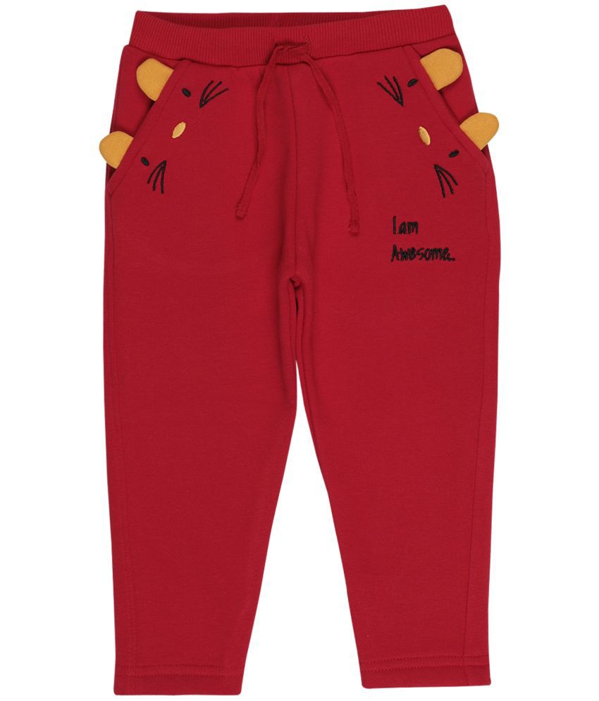     			Bodycare - Red Fleece Trackpant For Baby Girl ( Pack of 1 )