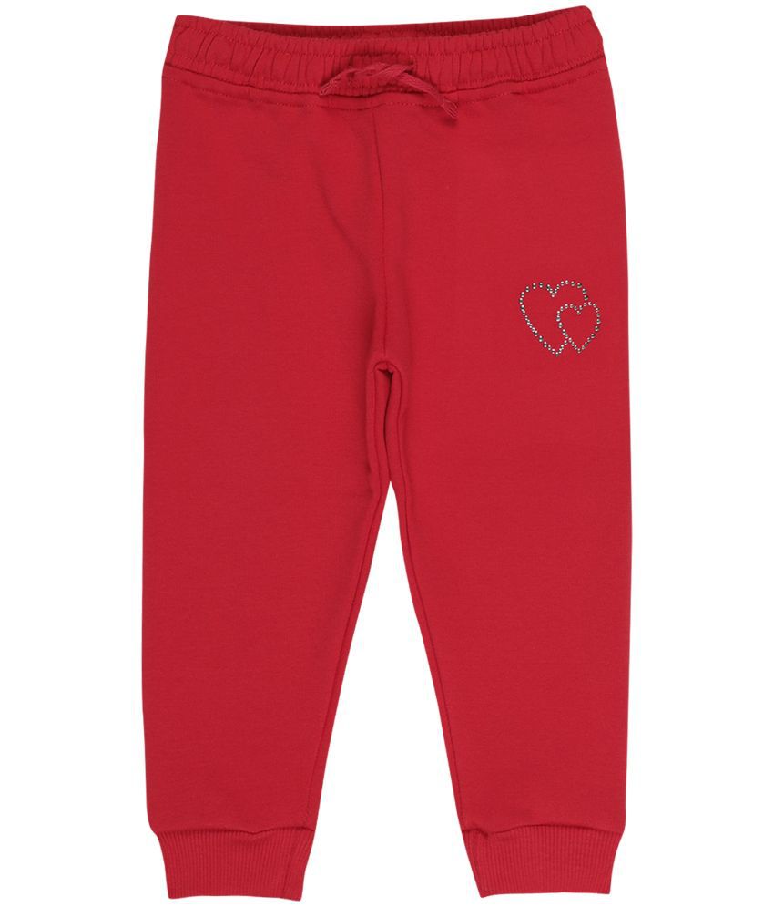     			Bodycare - Red Fleece Trackpant For Unisex ( Pack of 1 )