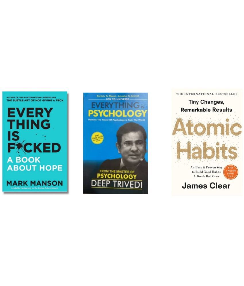     			( Combo Of 3 Pack ) Everything Is F*cked & Everything is Psychology & Atomic Habits - Paperback , English - 2023