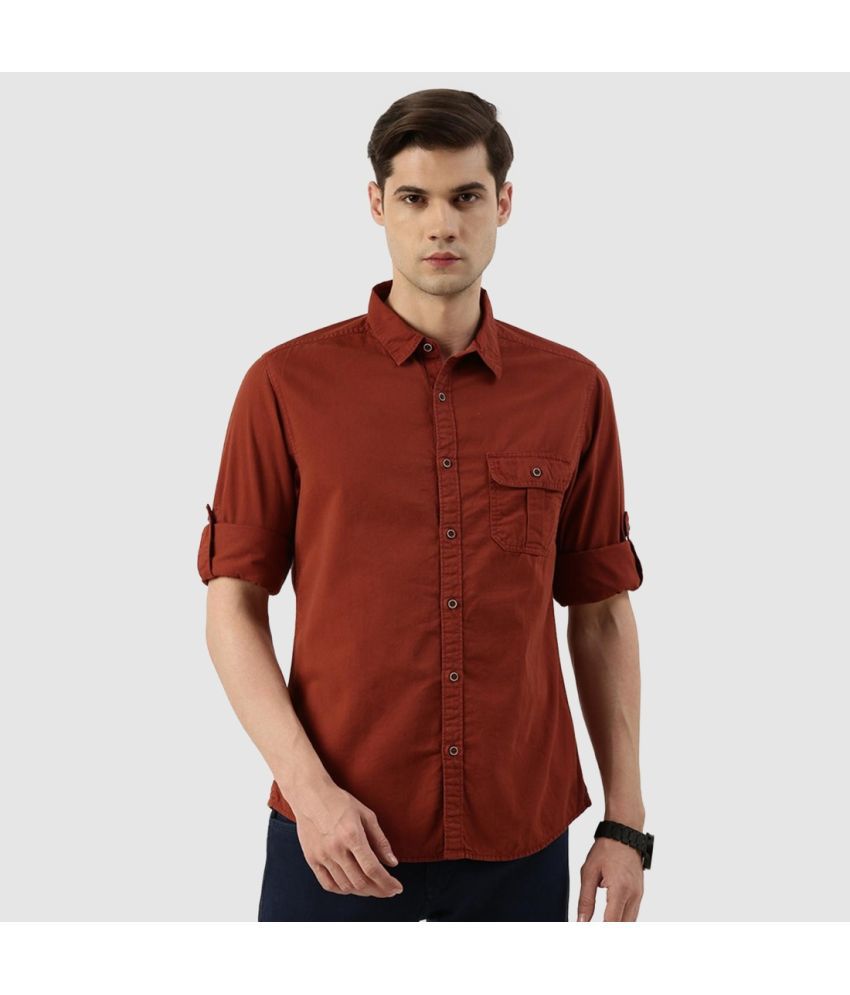     			IVOC - Rust 100% Cotton Regular Fit Men's Casual Shirt ( Pack of 1 )